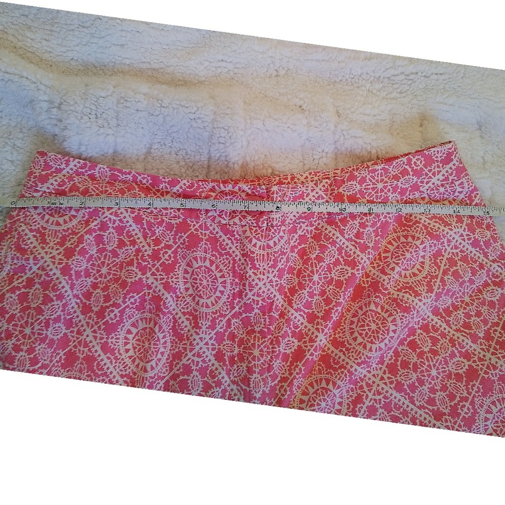 Talbots Pink Patterned Stretch Capris - image 6